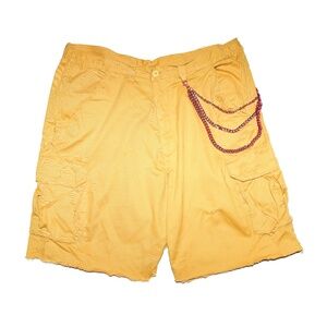 Distressed Burger Cargo Shorts